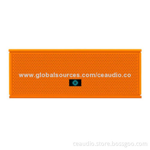 Bluetooth Speaker with 2 Drivers and Radiator, Microphone, Aux-in Jack, Rubber Finished